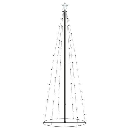 Lysende juletræ 70x180 cm 100 LED'er farverigt lys