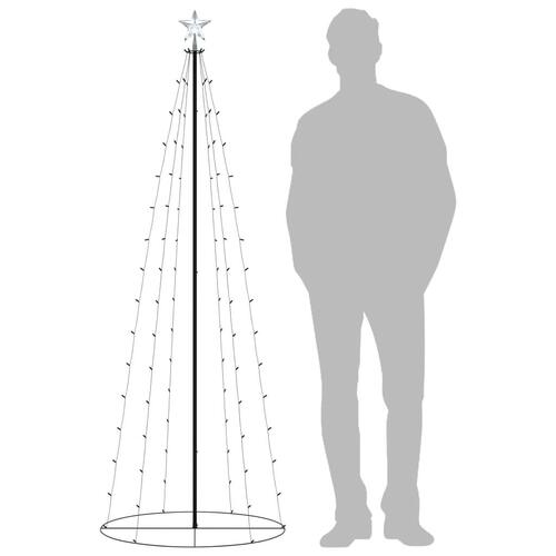 Lysende juletræ 70x180 cm 100 LED'er farverigt lys