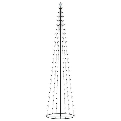 Kegleformet juletræ 136 LED'er 70x240 cm varm hvid