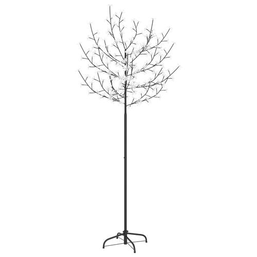 Juletræ 200 LED'er kirsebærblomst 180 cm koldt hvidt lys