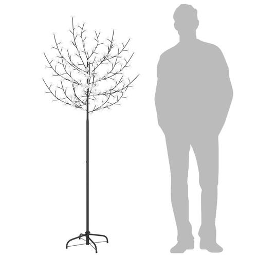 Juletræ 200 LED'er kirsebærblomst 180 cm koldt hvidt lys
