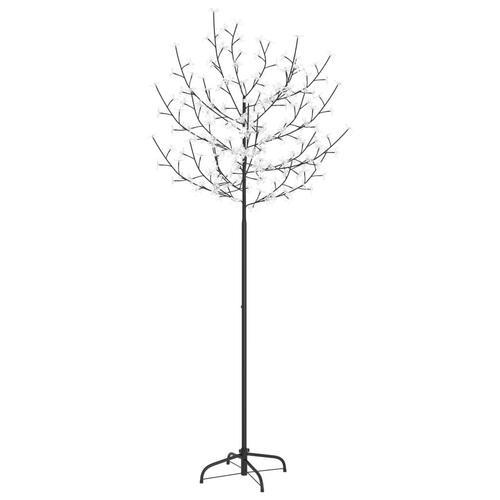 Juletræ 200 LED'er kirsebærblomst 180 cm blå-hvidt lys