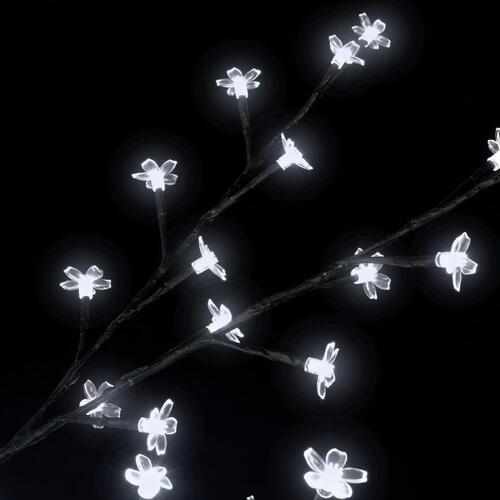 Juletræ 220 LED'er kirsebærblomst 220 cm koldt hvidt lys