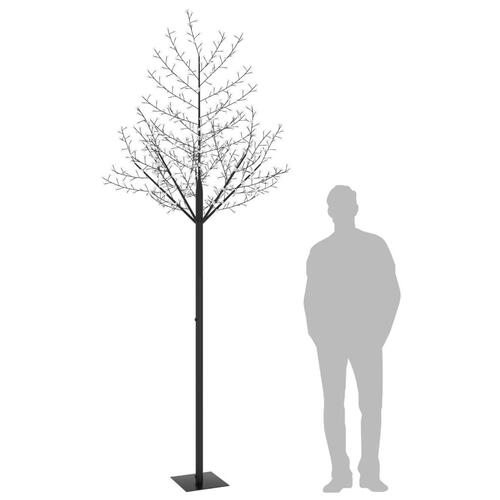 Juletræ 600 LED'er kirsebærblomst 300 cm varmt hvidt lys