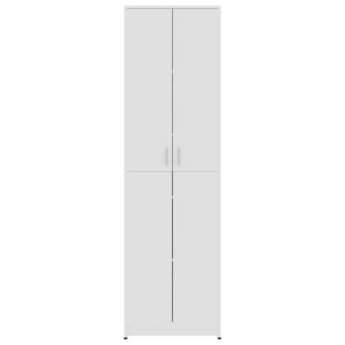 Entrémøbel 55x25x189 cm konstrueret træ hvid