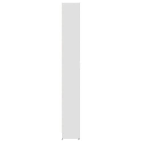 Entrémøbel 55x25x189 cm konstrueret træ hvid
