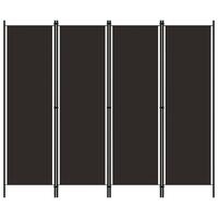 4-panels rumdeler 200 x 180 cm brun