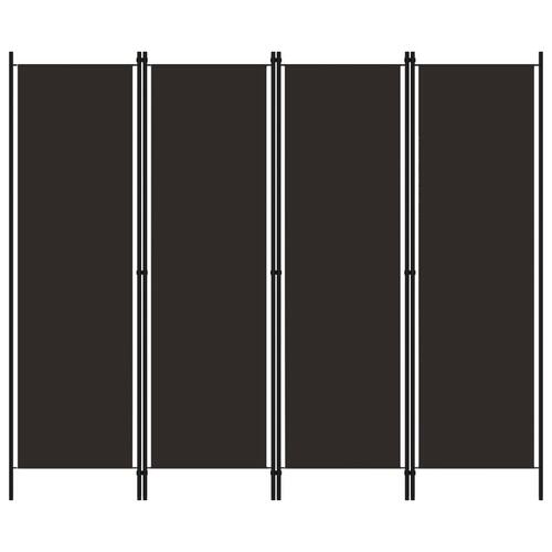 4-panels rumdeler 200 x 180 cm brun