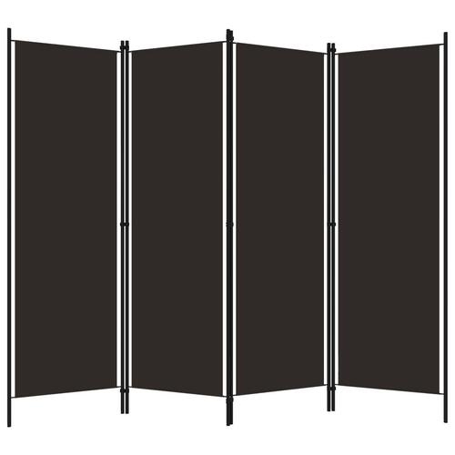 4-panels rumdeler 200 x 180 cm brun