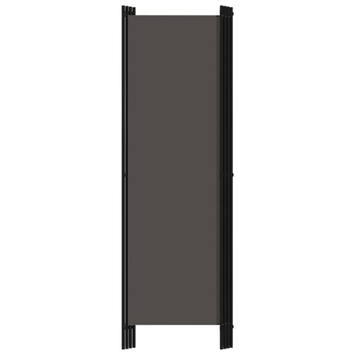 4-panels rumdeler 200 x 180 cm antracitgrå