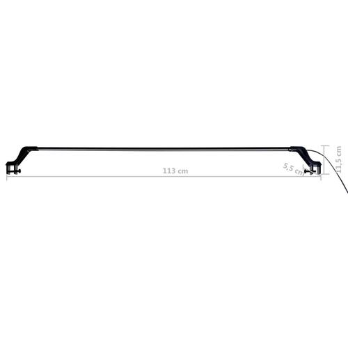 LED-lampe til akvarium med klemmer 115-130 cm blå og hvid