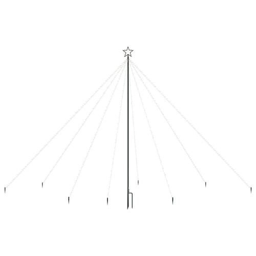 Juletræ vandfaldseffekt indendørs/udendørs 576 LED-lys 3,6 m
