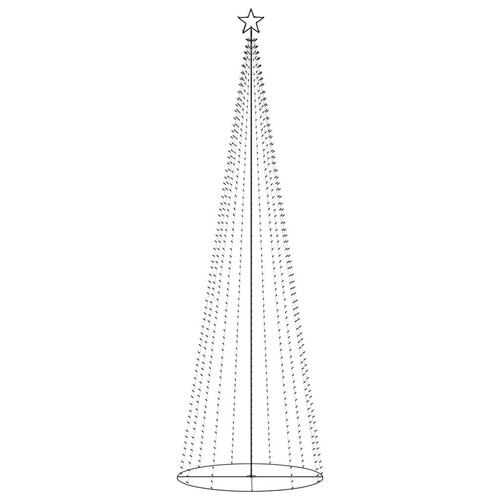 Lysende juletræ 160x500 cm 752 LED'er farverigt lys