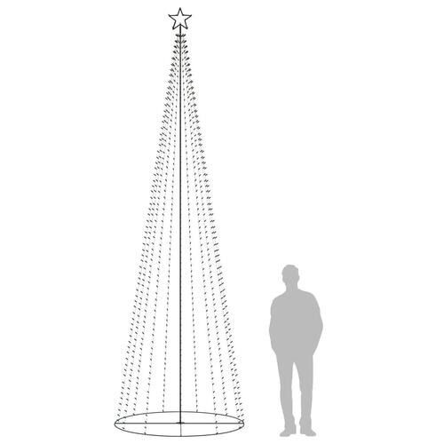 Lysende juletræ 160x500 cm 752 LED'er farverigt lys