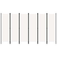 6-panels rumdeler 300 x 180 cm hvid