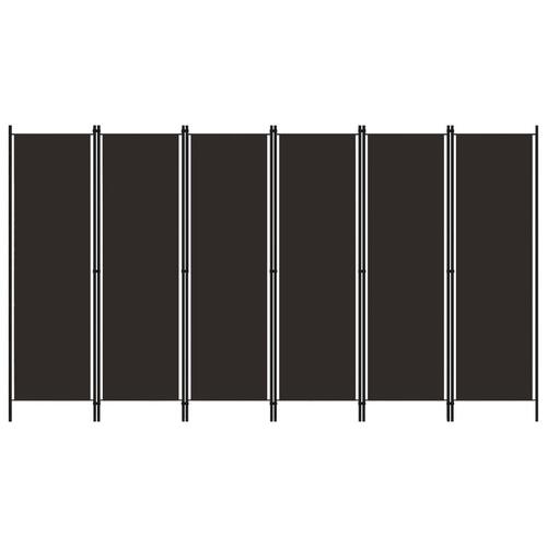 6-panels rumdeler 300 x 180 cm brun