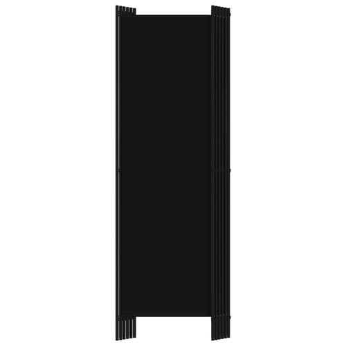 6-panels rumdeler 300 x 180 cm sort