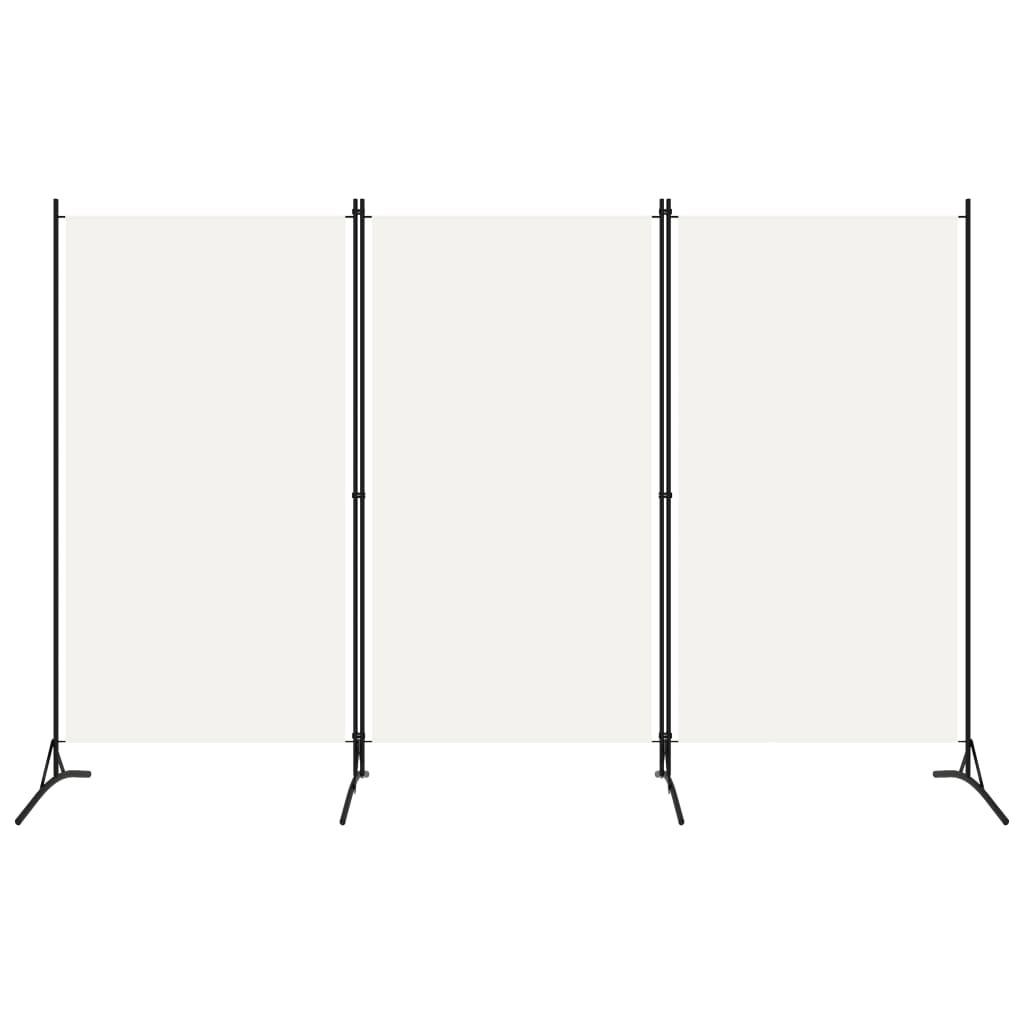 3-panels rumdeler 260x180 cm stof hvid