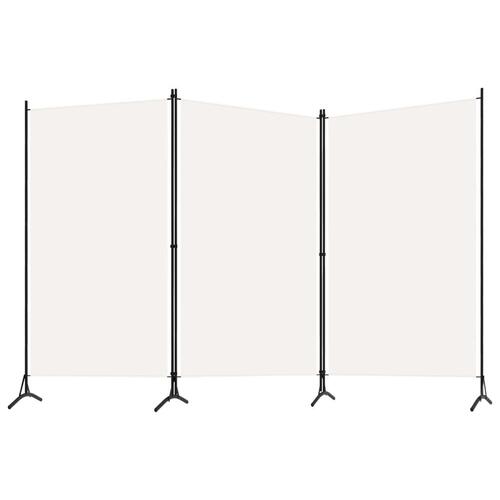 3-panels rumdeler 260x180 cm stof hvid