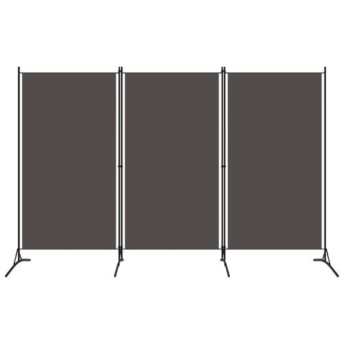 3-panels rumdeler 260 x 180 cm antracitgrå