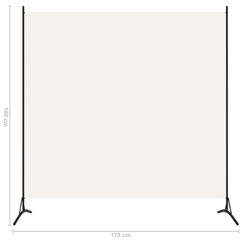 Rumdeler 175x180 cm stof hvid