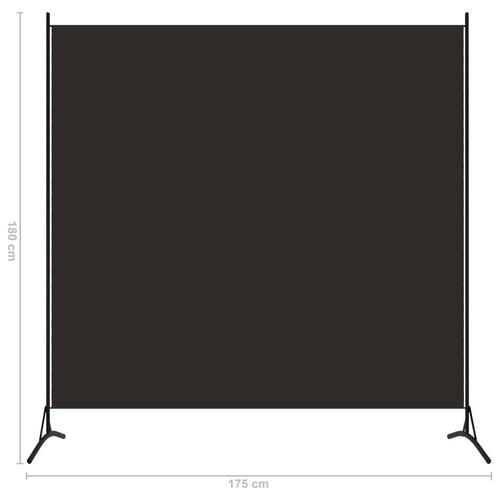 Rumdeler 175x180 cm stof brun