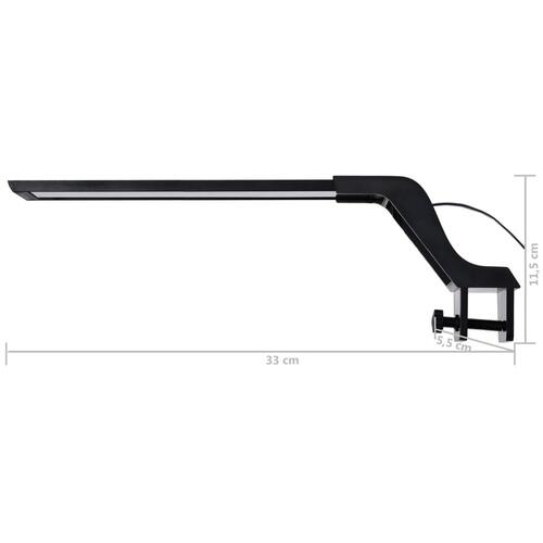 LED-lampe til akvarium med klemme 35-55 cm blå og hvid