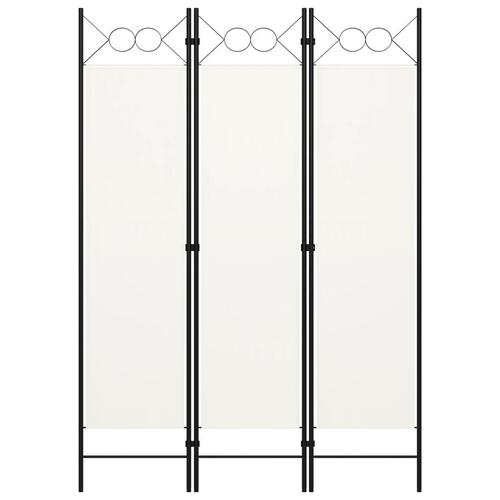 3-panels rumdeler 120 x 180 cm hvid