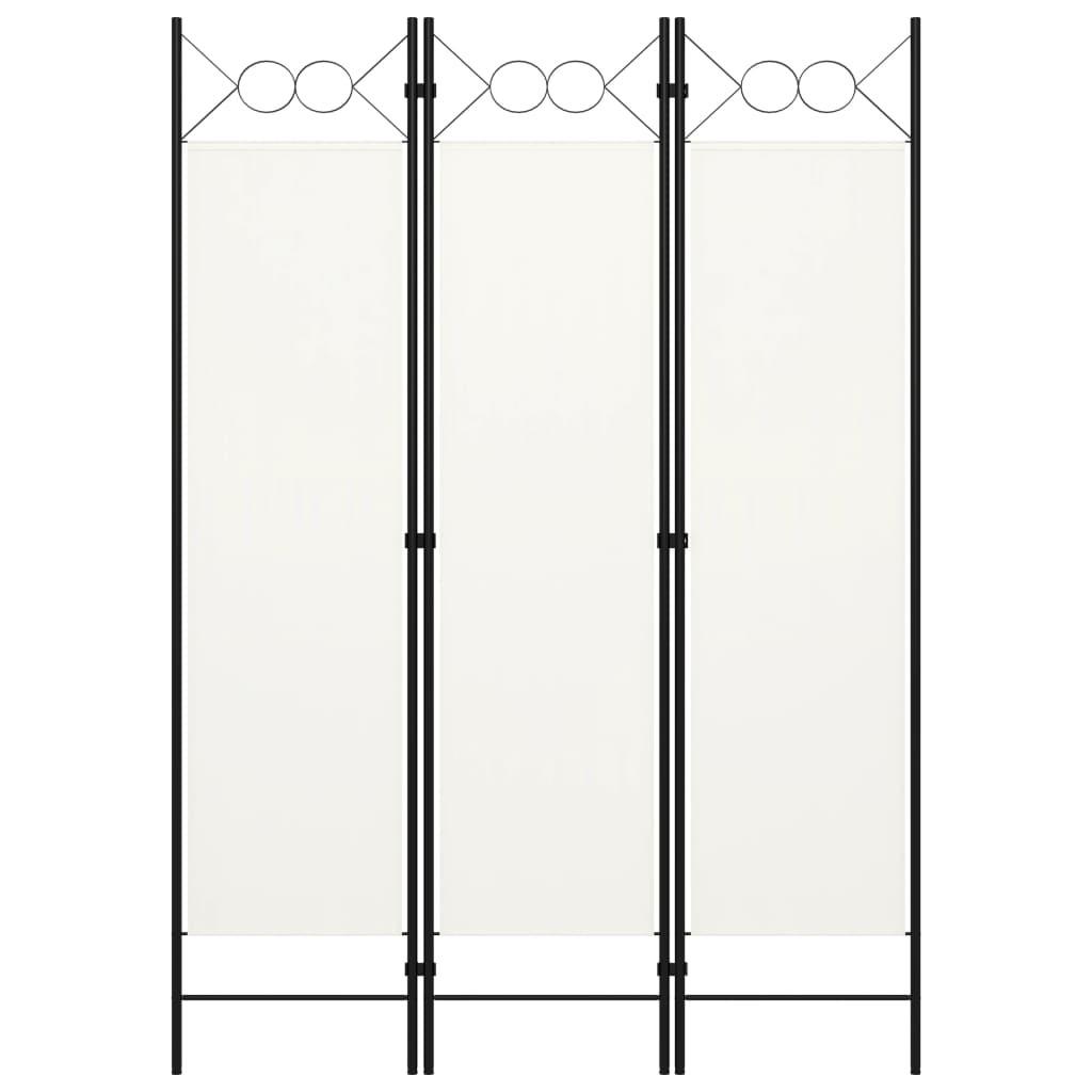 3-panels rumdeler 120 x 180 cm hvid