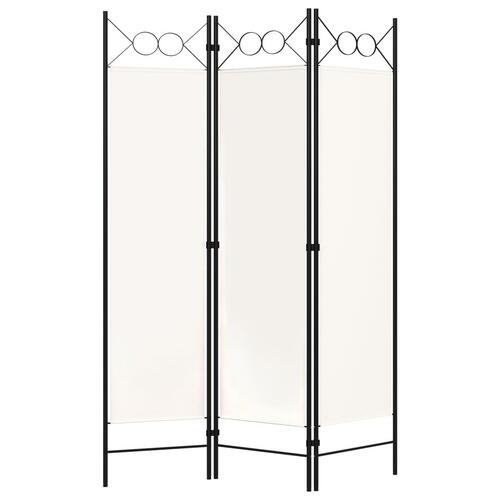 3-panels rumdeler 120 x 180 cm hvid