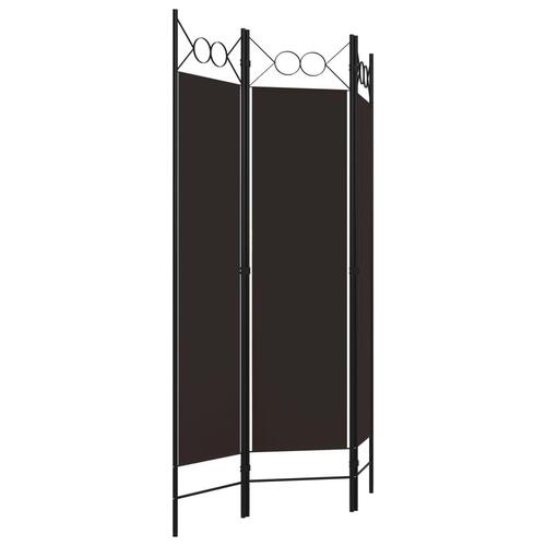3-panels rumdeler 120x180 cm brun