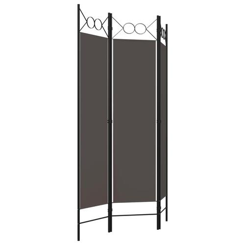 3-panels rumdeler 120x180 cm antracitgrå