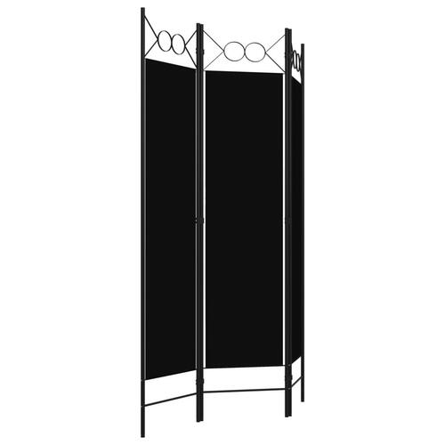 3-panels rumdeler 120x180 cm sort