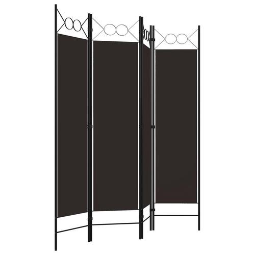 4-panels rumdeler 160x180 cm brun