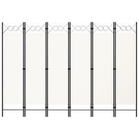 6-panels rumdeler 240 x 180 cm hvid