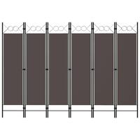 6-panels rumdeler 240 x 180 cm antracitgrå