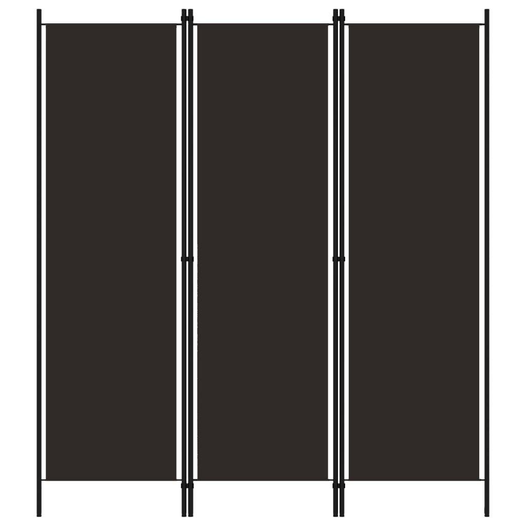 3-panels rumdeler 150 x 180 cm brun