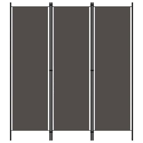 3-panels rumdeler 150 x 180 cm antracitgrå