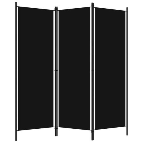 3-panels rumdeler 150 x 180 cm sort