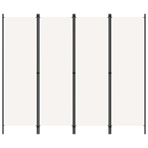 4-panels rumdeler 200 x 180 cm hvid
