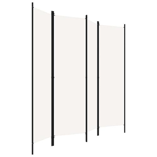 4-panels rumdeler 200 x 180 cm hvid