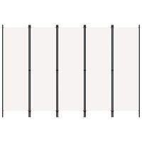 5-panels rumdeler 250 x 180 cm hvid