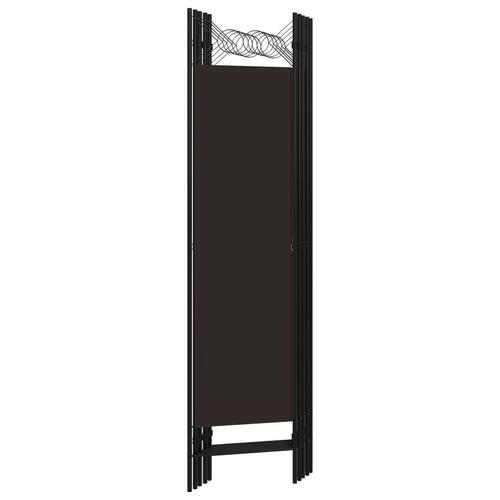 5-panels rumdeler 200x180 cm brun