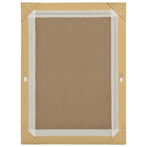 Vægspejl barokstil 60x80 cm guldfarvet