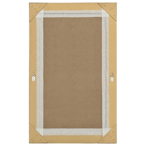 Vægspejl 50x80 cm barokstil guldfarvet