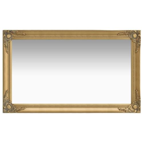 Vægspejl 60x100 cm barokstil guldfarvet