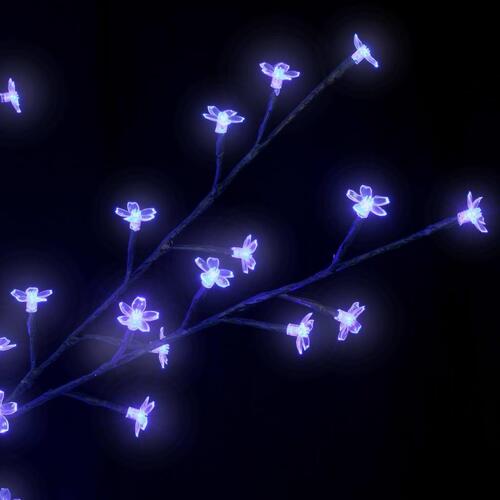 Juletræ 120 LED'er blåt lys kirsebærblomst 150 cm