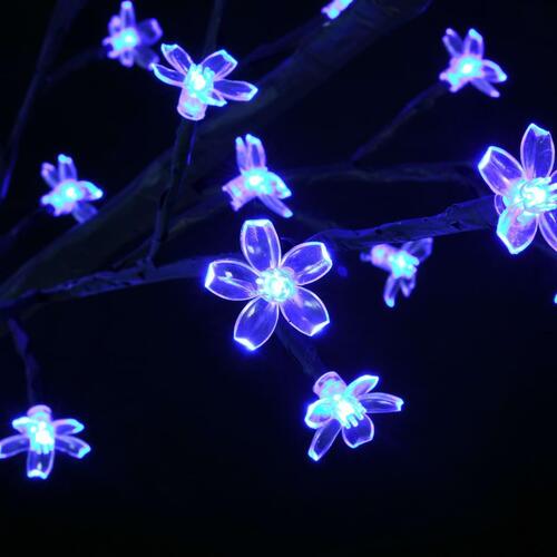 Juletræ 120 LED'er blåt lys kirsebærblomst 150 cm