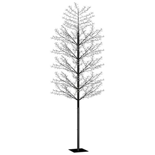 Juletræ 2000 LED'er kirsebærblomst 500 cm blåt hvidt lys
