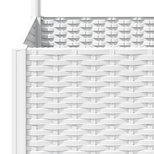 Plantekasse med espalier 120x40x136 cm PP hvid